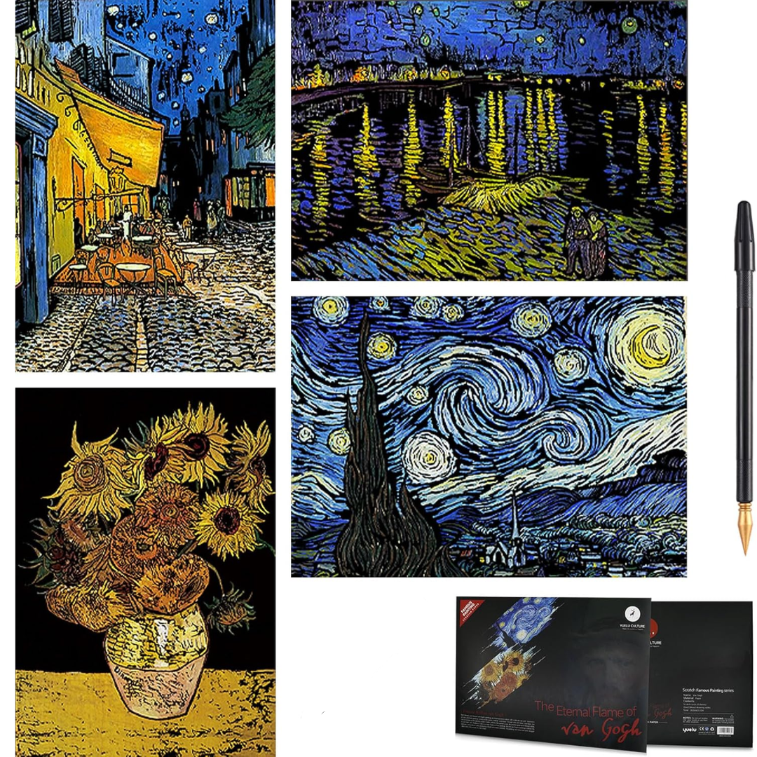 Van Gogh Scratch Art