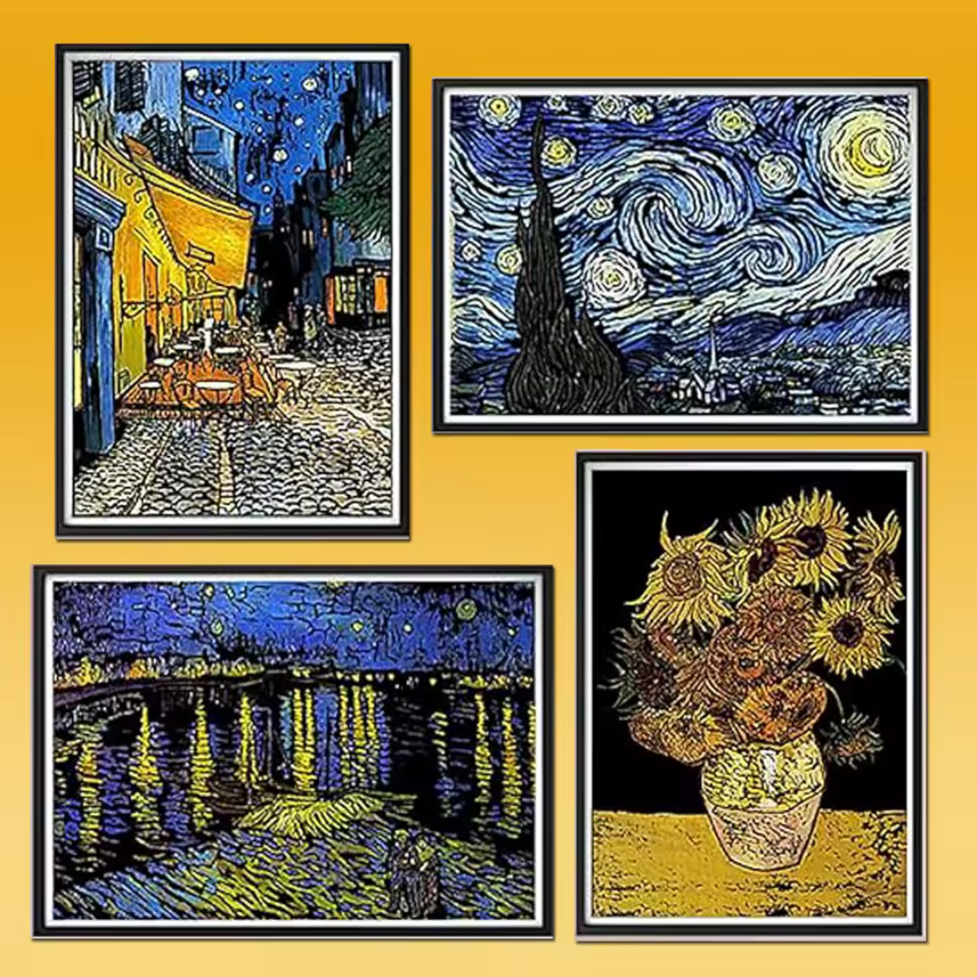 Van Gogh Scratch Art