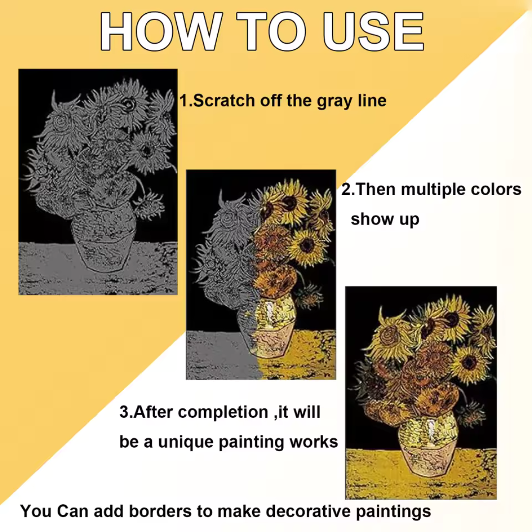 Van Gogh Scratch Art