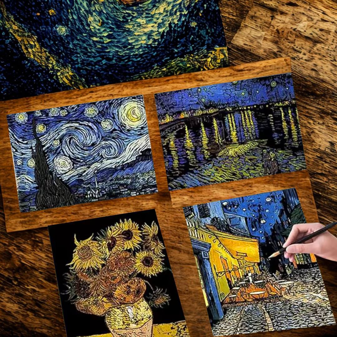 Van Gogh Scratch Art